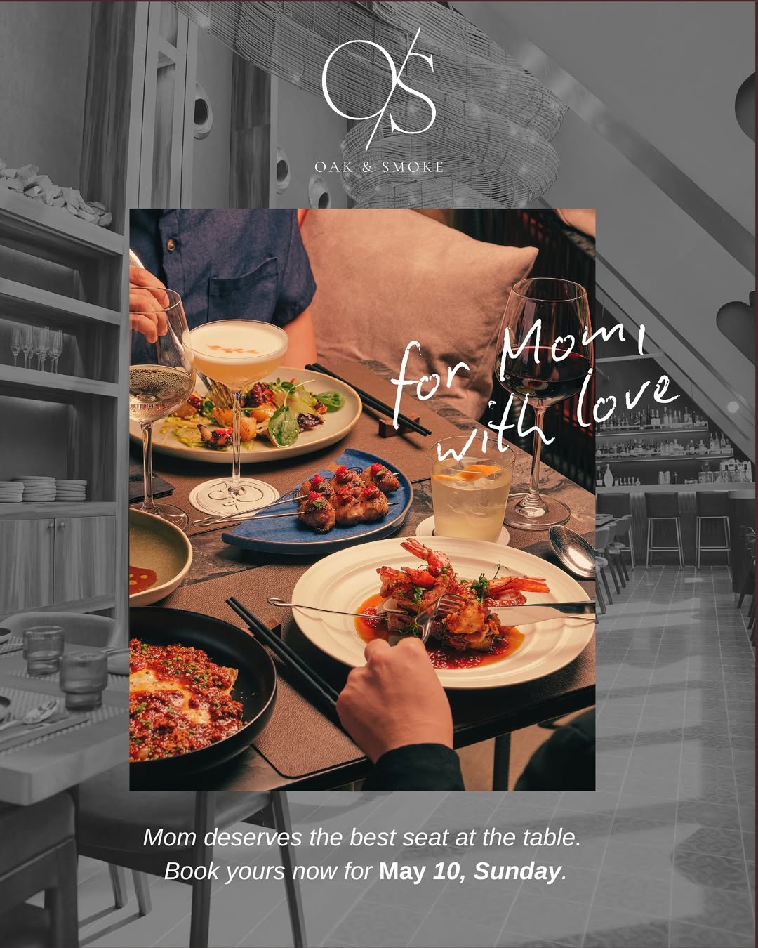 Mother's Day celebration at Oak and Smoke